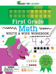 Alternative view 1 of Ready to Learn: First Grade Math Write & Wipe Workbook with Popper