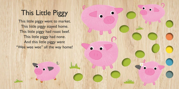 Touch and Trace Nursery Rhymes 3-Book Set: Itsy Bitsy Spider, Hey Diddle Diddle, This Little Piggy