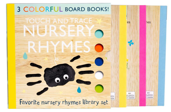 Touch and Trace Nursery Rhymes 3-Book Set: Itsy Bitsy Spider, Hey Diddle Diddle, This Little Piggy