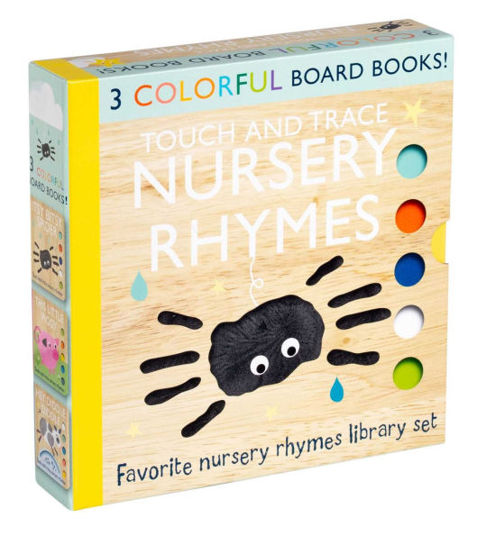 Touch and Trace Nursery Rhymes 3-Book Set: Itsy Bitsy Spider, Hey Diddle Diddle, This Little Piggy