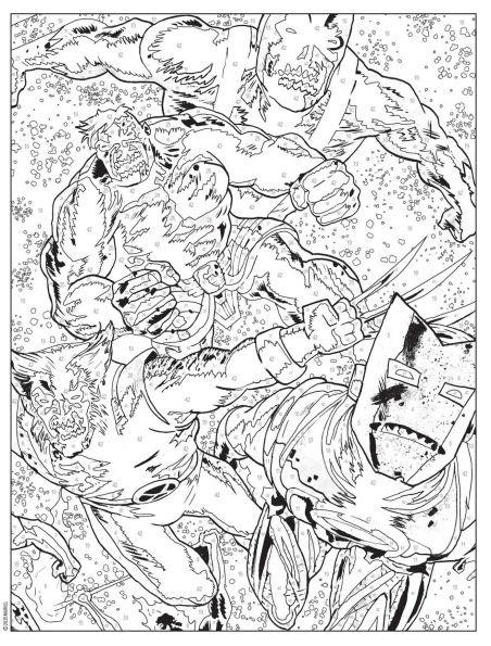 Marvel Zombies Color-by-Number
