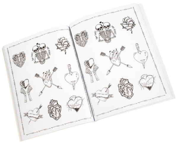 Love You to Death Coloring Stickers: Cute Creepy Stickers to Color