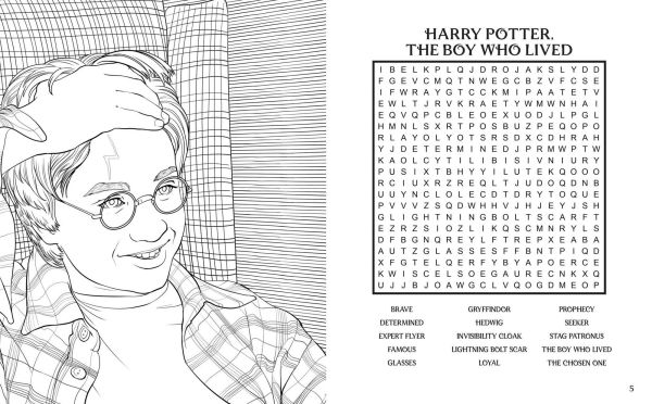 Harry Potter Word Search, Quips, Quotes, and Coloring Book