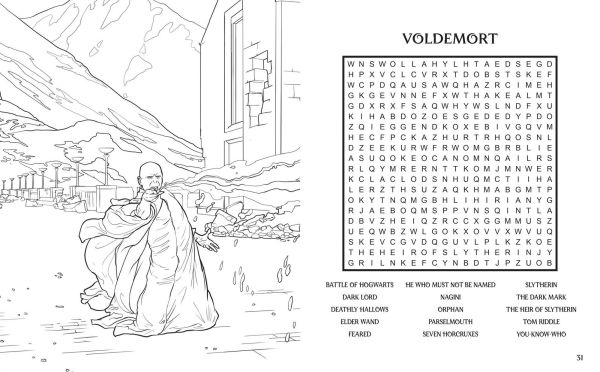 Harry Potter Word Search, Quips, Quotes, and Coloring Book