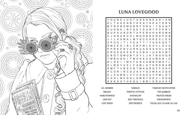 Harry Potter Word Search, Quips, Quotes, and Coloring Book