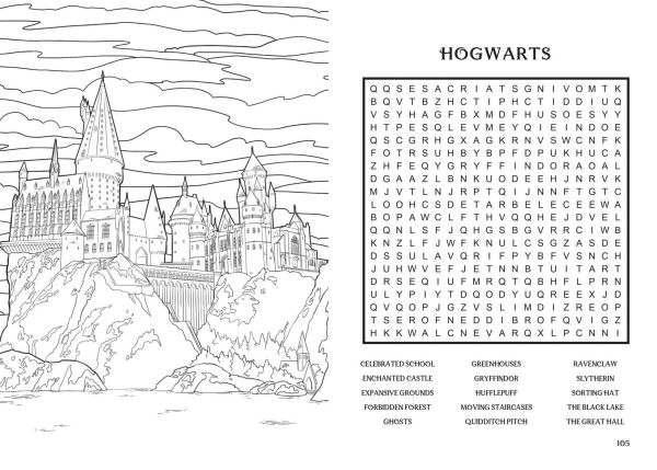 Harry Potter Word Search and Coloring Book