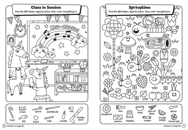 Highlights Hidden Pictures Coloring with Crayons