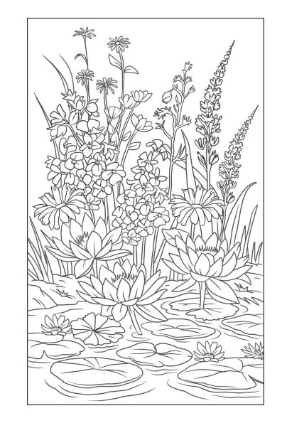 Blossoms and Blooms Coloring