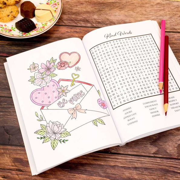 Feel the Love Word Search and Coloring