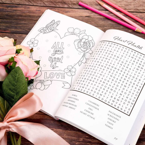 Feel the Love Word Search and Coloring
