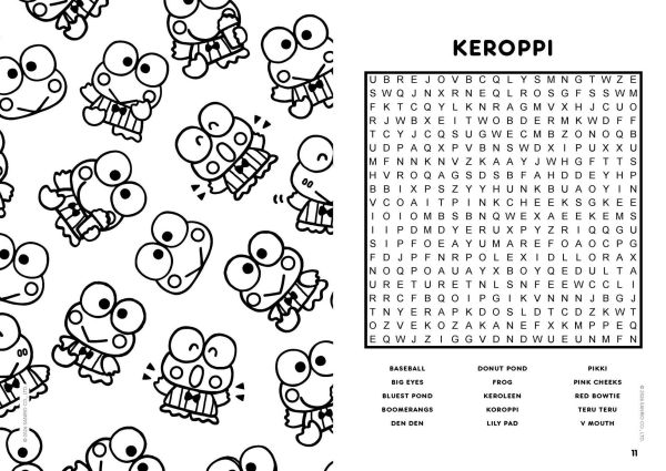 Hello Kitty and Friends Word Search and Coloring Book