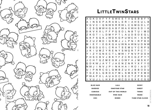 Hello Kitty and Friends Word Search and Coloring Book
