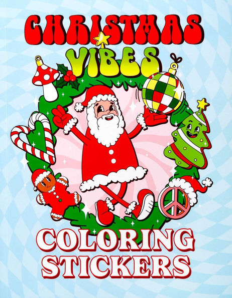 Christmas Vibes Coloring Stickers