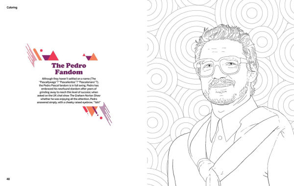 Pedro Pascal Coloring & Activity Book