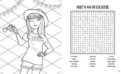 Alternative view 2 of Taylor Swift Word Search and Coloring