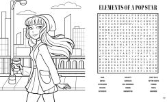 Alternative view 3 of Taylor Swift Word Search and Coloring