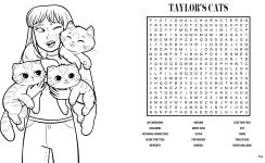Alternative view 4 of Taylor Swift Word Search and Coloring