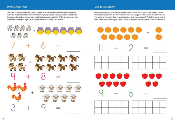 Ready to Learn: Super Skills Math Workbook with Ten-Frame Popper