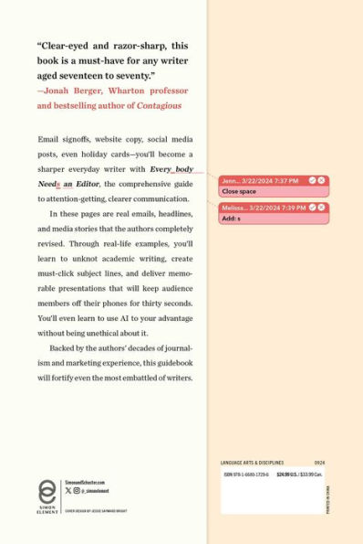 Everybody Needs an Editor: The Essential Guide to Clear and Effective Writing