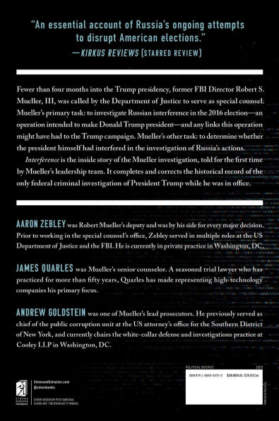 Interference: the Inside Story of Trump, Russia, and Mueller Investigation