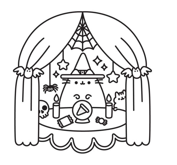 Mini Coloring Cuteness: A Pusheen Coloring & Activity Book