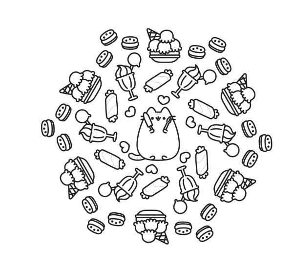 Mini Coloring Cuteness: A Pusheen Coloring & Activity Book