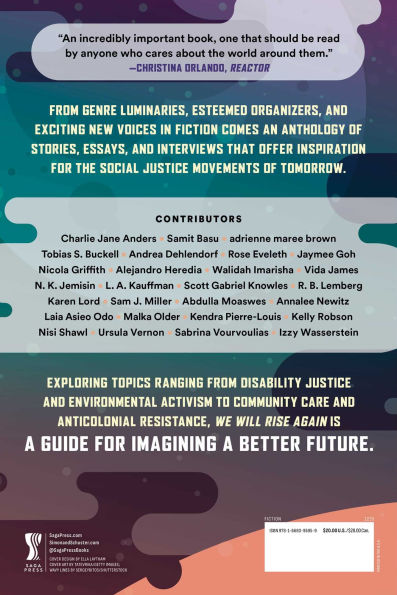 We Will Rise Again: Speculative Stories and Essays on Protest, Resistance, Hope