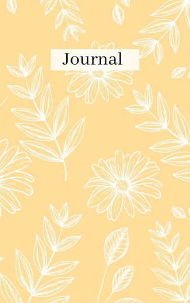 Yellow Flower Journal: 100 Page Lined Journal