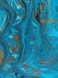 Title: Notebook - Journal - Acrylic blue paint -, Author: 8mimo8