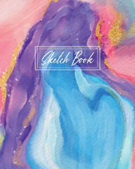 Title: Sketch Book - Rainbow Swirl Watercolor: Sketch Book for Writing or Drawing, 110 Pages, 8x10, Author: Tribe 9. Design