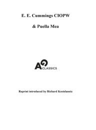 Title: E. E. Cummings CIOPW, Author: Richard Kostelanetz