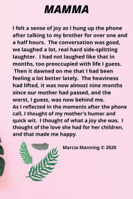 Title: MAMMA: A Lined Journal Notebook dedicated to mothers., Author: Marcia Manning
