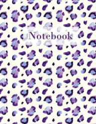 Title: Notebook: Purple Leopard Softcover 100 College-Ruled Pages 8.5 x 11 Size:, Author: Sallie Stone
