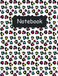 Title: Notebook: Rainbow Leopard Softcover 100 College-Ruled Pages 8.5 x 11 Size:, Author: Sallie Stone