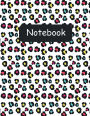 Notebook: Rainbow Leopard Softcover 100 College-Ruled Pages 8.5 x 11 Size: