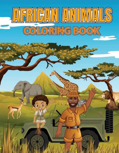 African Animals Coloring Book