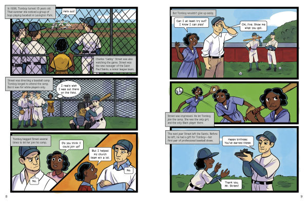 Hitting Her Way to the Negro Leagues: A Graphic Novel Biography of Toni Stone