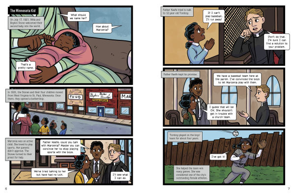 Hitting Her Way to the Negro Leagues: A Graphic Novel Biography of Toni Stone