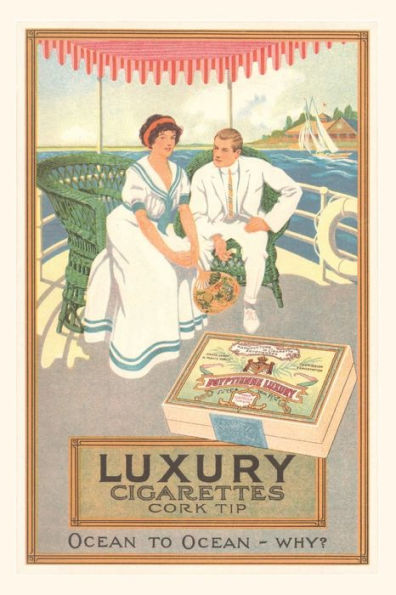 Vintage Journal Couple in Cigarette Advertisment