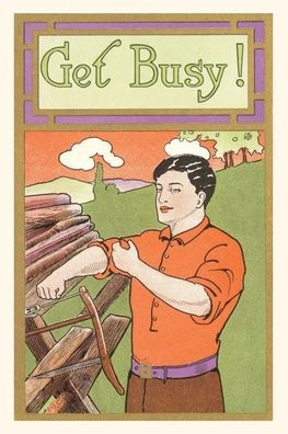 Vintage Journal Get Busy Sawyer