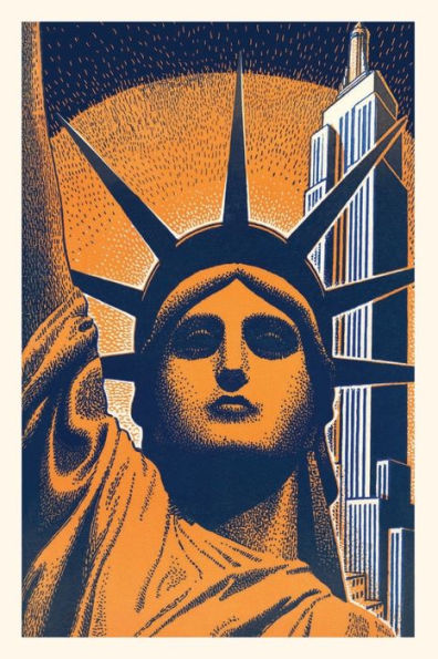 Vintage Journal Head of Statue of Liberty