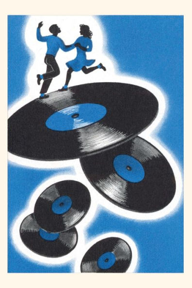 Vintage Journal Jitterbuggers and LPs, Blue