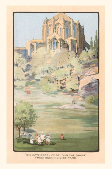 Vintage Journal Painting of St. John the Divine Cathedral, New York City