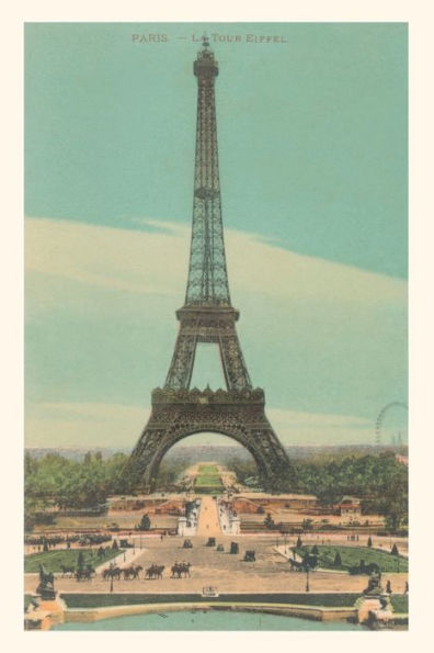 Vintage Journal Early View of Eiffel Tower