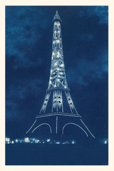 Vintage Journal Illuminated Eiffel Tower
