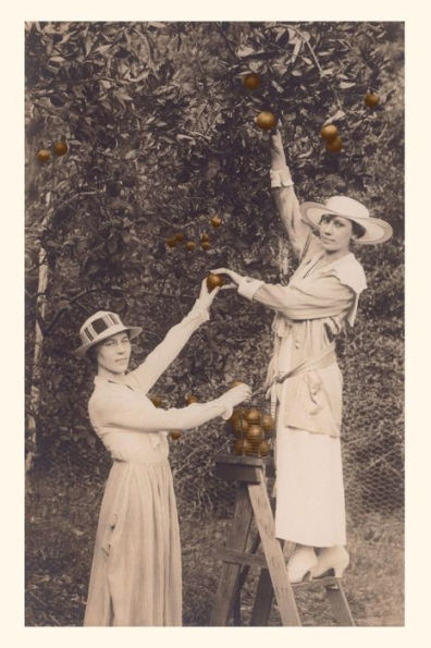 Vintage Journal Women Picking Oranges