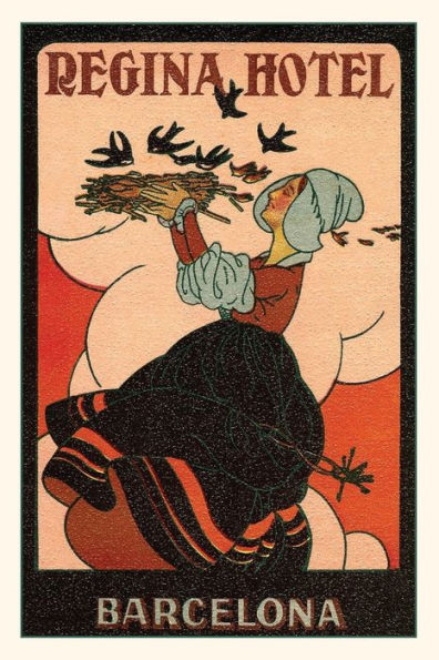 Vintage Journal Regina Hotel Poster, Dutch Woman with Bird's Nest