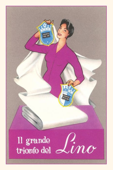 Vintage Journal Advertisement for Italian Linens