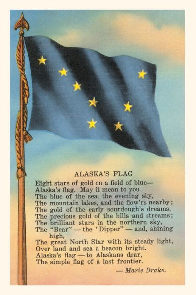 Vintage Journal Alaskan Flag and Poem