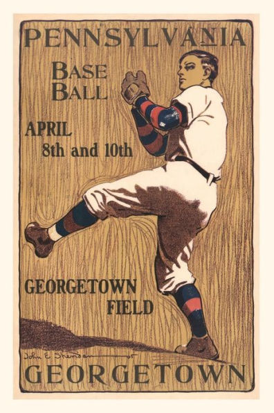 Vintage Journal Georgetown Baseball Poster
